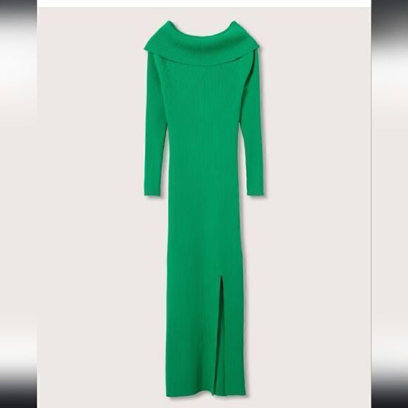 Mango Dresses & Skirts - 2337 NWT Mango Boat-neck knitted dress Size Medium